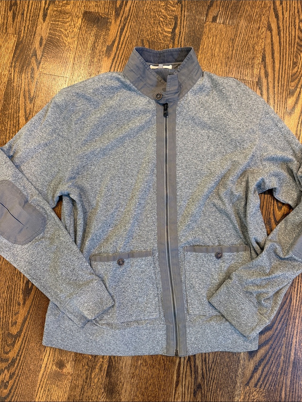 Heathered Grey Ted Baker Zip Front Jacket